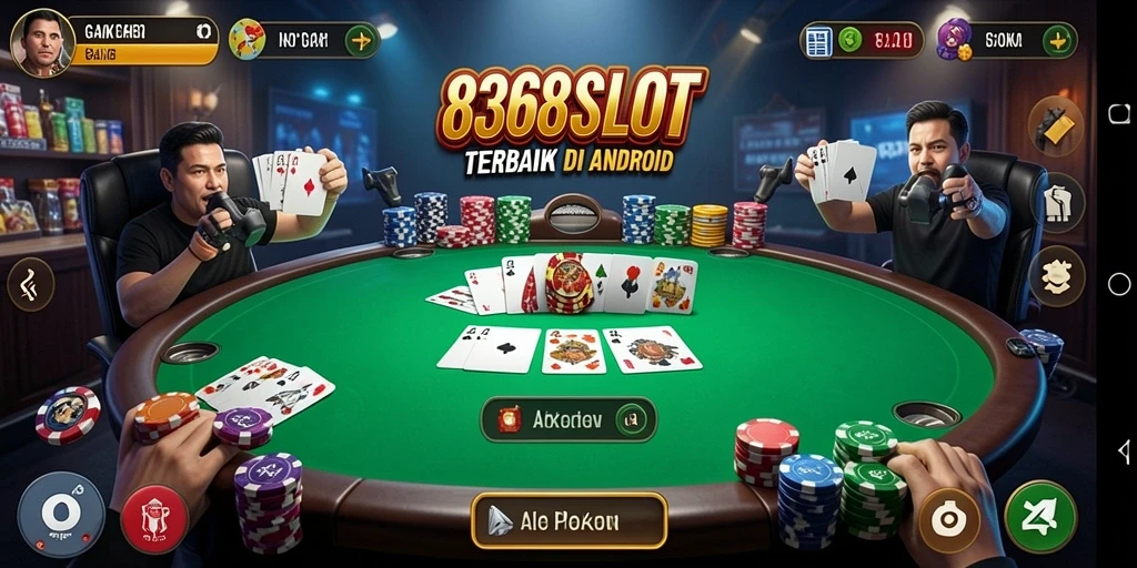 Tampilan menarik dari permainan poker di 8368SLOT.