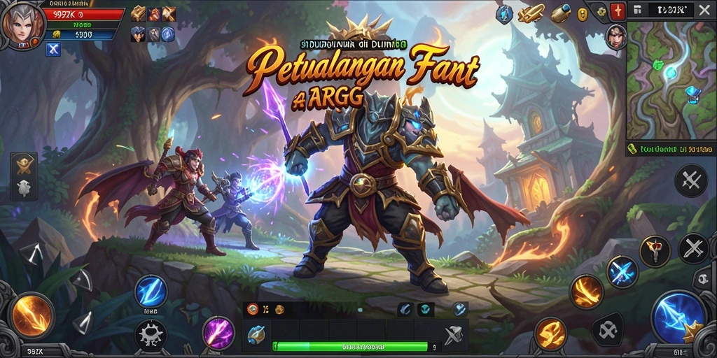 Tangkapan layar gameplay ARPG yang menampilkan aksi pertempuran mendebarkan.
