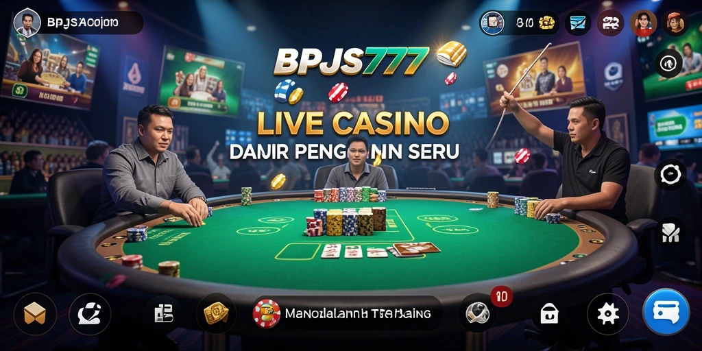Tampilan gameplay BPJS777 dengan dealer langsung dan atmosfer kasino nyata.
