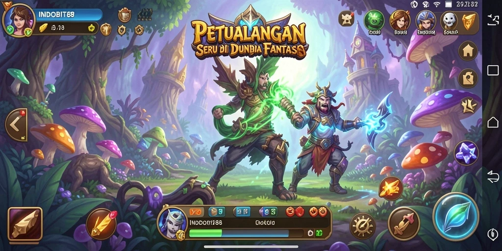 Tampilan gameplay INDOBIT88 yang memukau dan penuh petualangan.