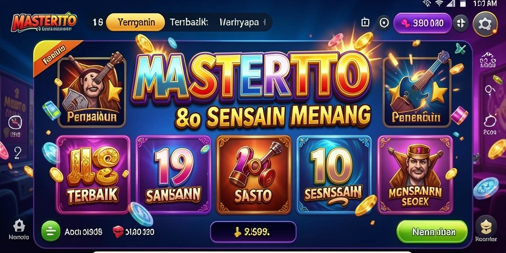 Screenshot gameplay MASTERTOTO menunjukkan keseruan permainan Slot.