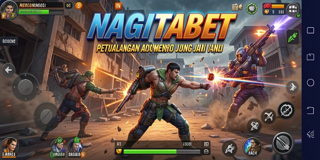 Tampilan gameplay NAGITABET yang menegangkan dan seru.